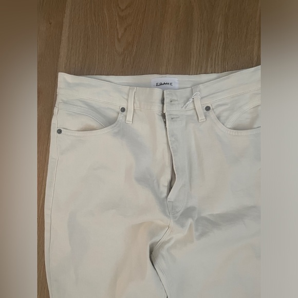 Frame denim Ali high rise cigarette pants in vintage white size 32 - Picture 11 of 11